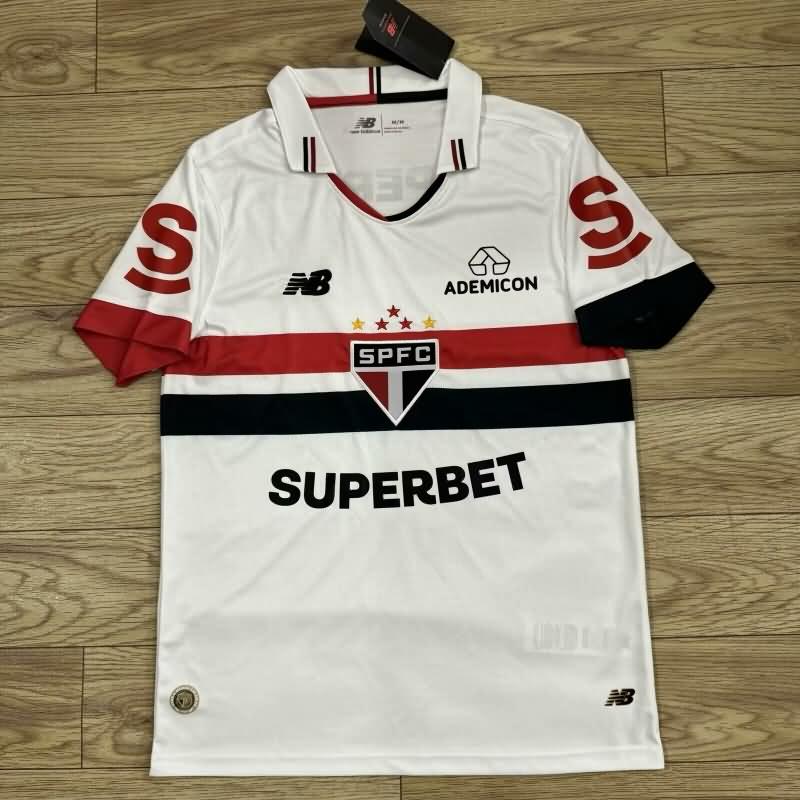 AAA(Thailand) Sao Paulo 2024 Home Soccer Jersey Sponsor