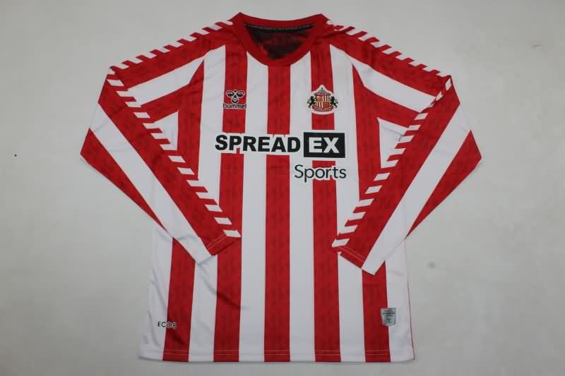 AAA(Thailand) Sunderland 24/25 Home Long Sleeve Soccer Jersey