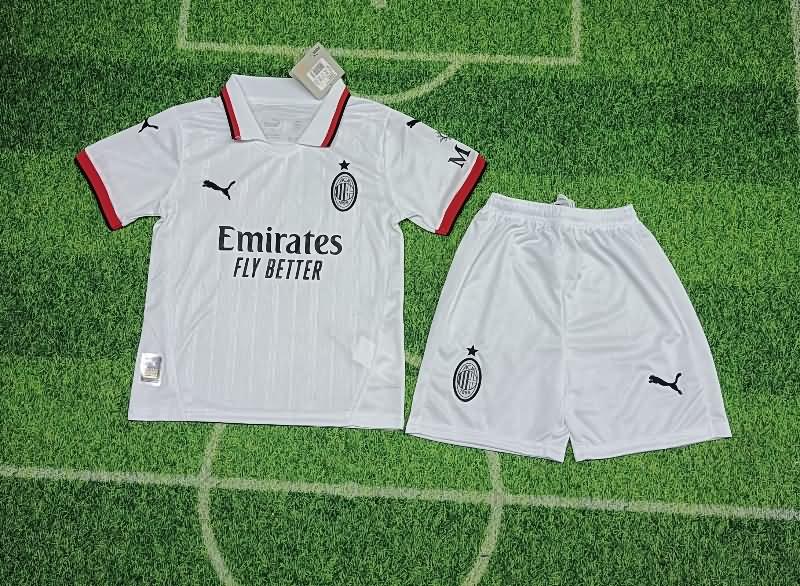 AC Milan 24/25 Kids Away Soccer Jersey And Shorts