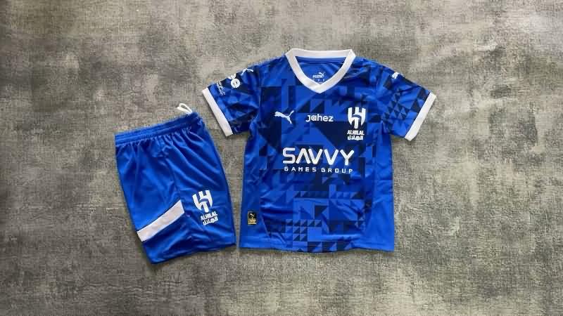 Al Hilal 24/25 Kids Home Soccer Jersey And Shorts