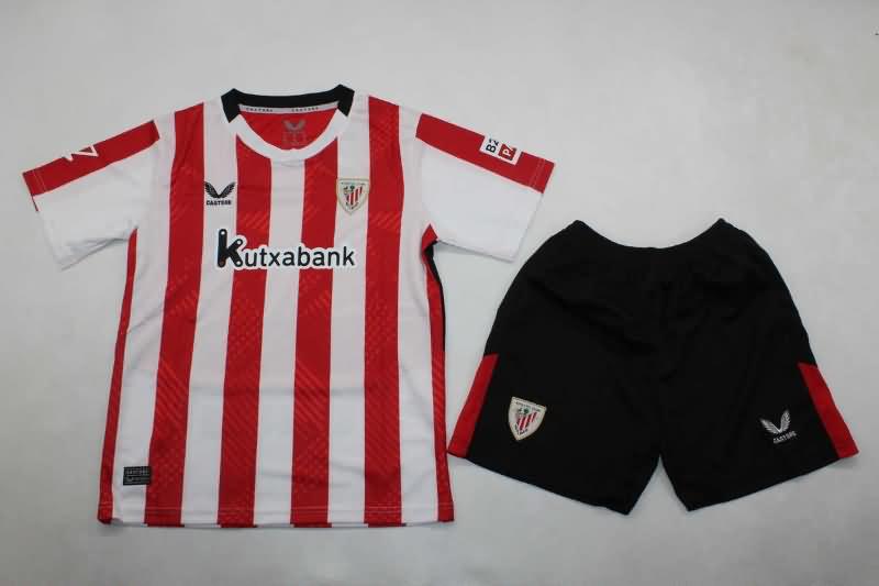 Athletic Bilbao 24/25 Kids Home Soccer Jersey And Shorts