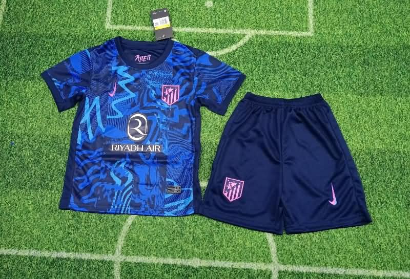 Atletico Madrid 24/25 Kids Third Soccer Jersey And Shorts