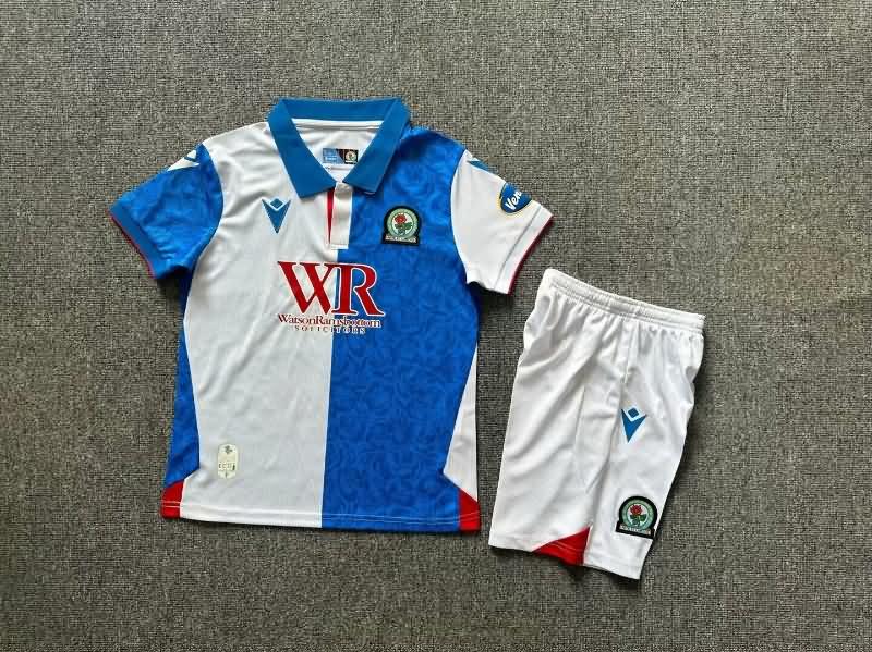 Blackburn 24/25 Kids Home Soccer Jersey And Shorts