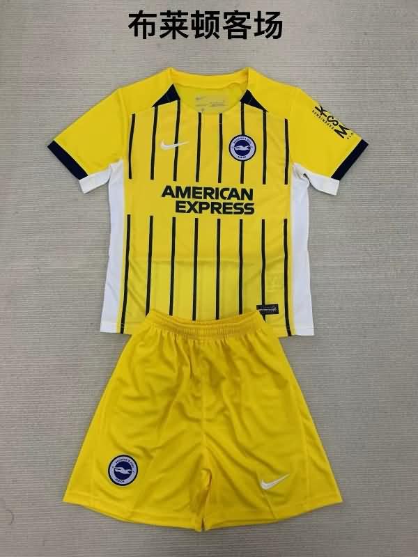 Brighton 24/25 Kids Away Soccer Jersey And Shorts