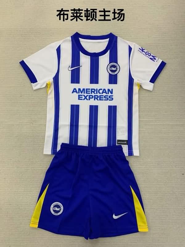 Brighton 24/25 Kids Home Soccer Jersey And Shorts