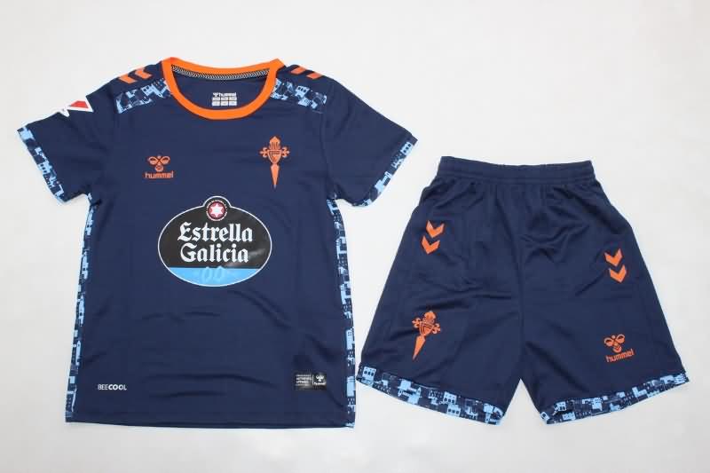 Celta 24/25 Kids Away Soccer Jersey And Shorts