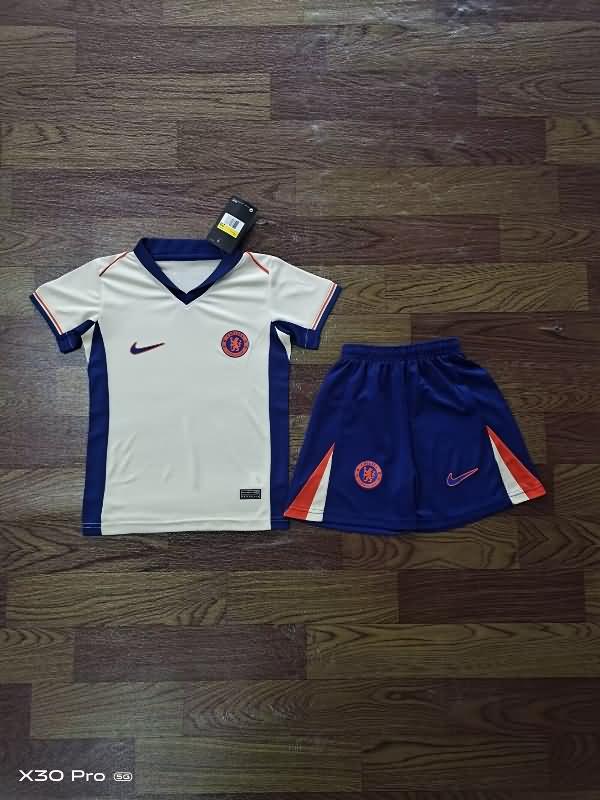 Chelsea 24/25 Kids Away Soccer Jersey And Shorts Leaked
