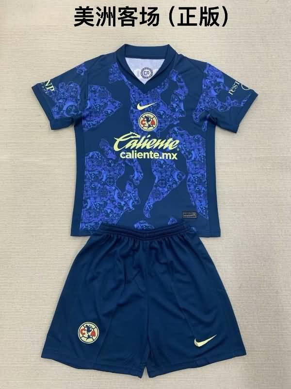 Club America 24/25 Kids Away Soccer Jersey And Shorts