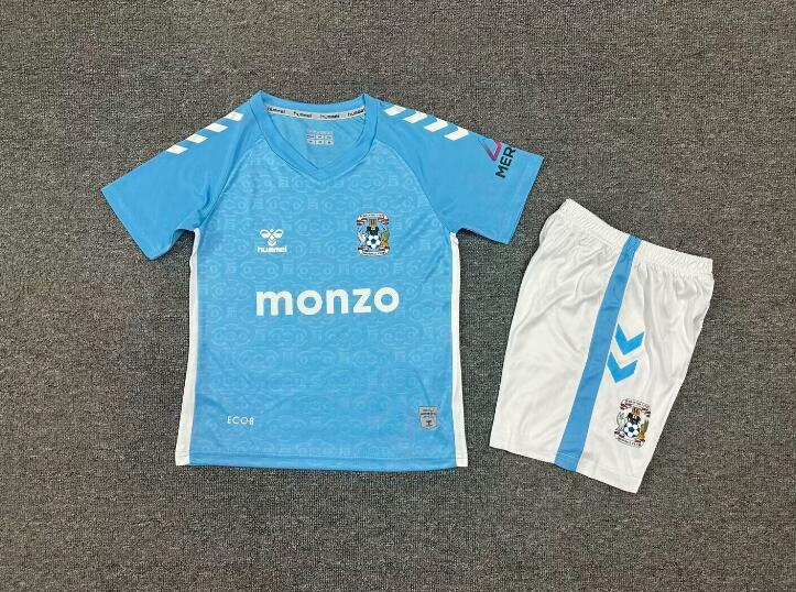 Coventry City 24/25 Kids Home Soccer Jersey And Shorts