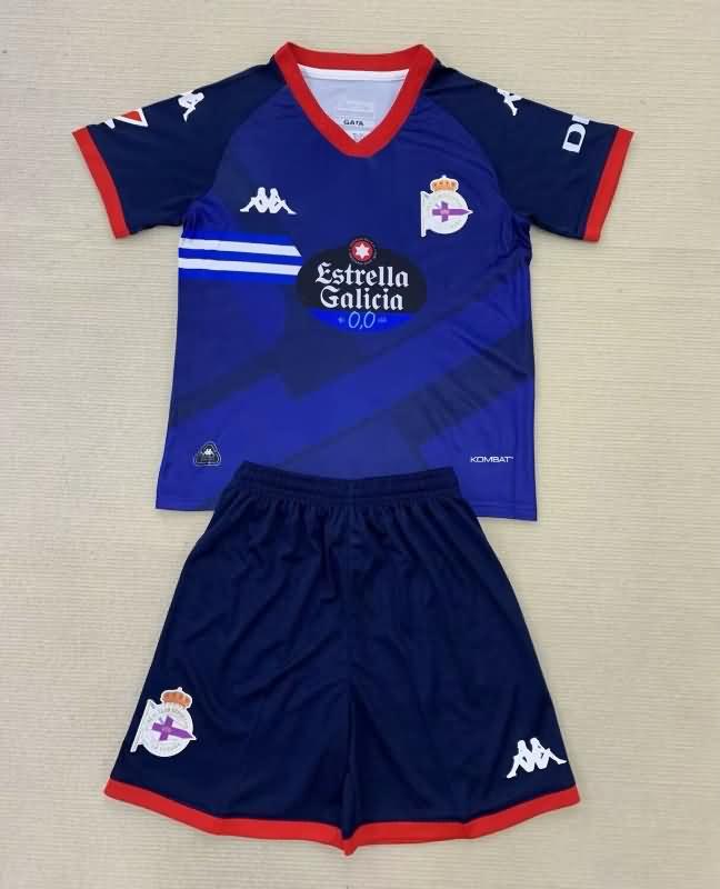 Deportivo La Coruna 24/25 Kids Third Soccer Jersey And Shorts