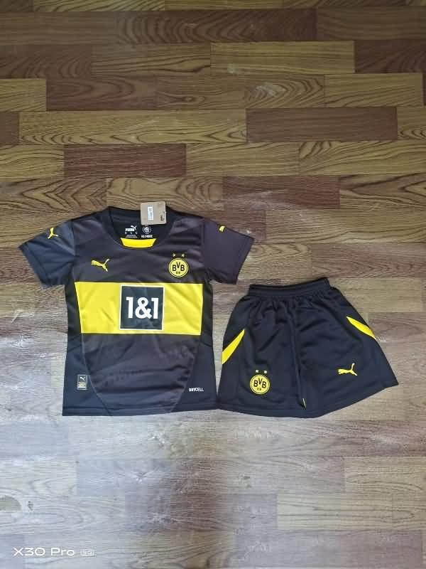 Dortmund 24/25 Kids Away Soccer Jersey And Shorts