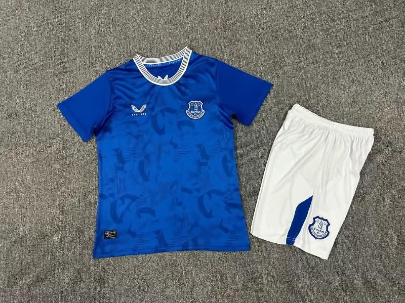 Everton 24/25 Kids Home Soccer Jersey And Shorts