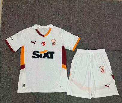 Galatasaray 24/25 Kids Away Soccer Jersey And Shorts