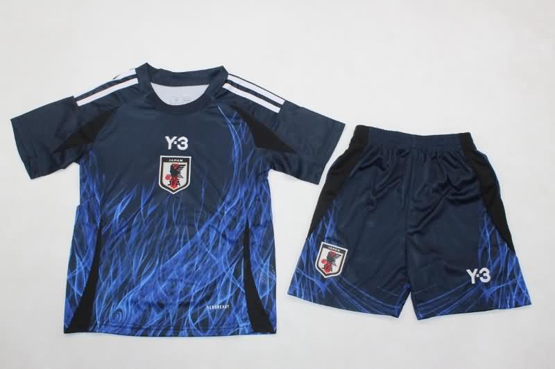 Japan 2024 Kids Home Soccer Jersey And Shorts