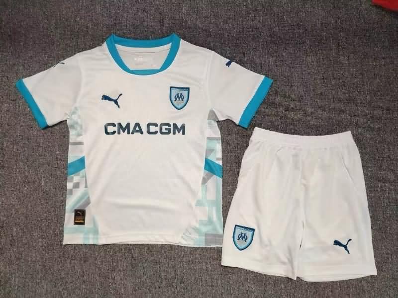 Marseilles 24/25 Kids Home Soccer Jersey And Shorts