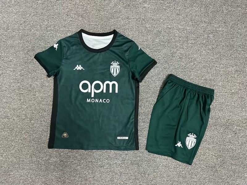 Monaco 24/25 Kids Away Soccer Jersey And Shorts