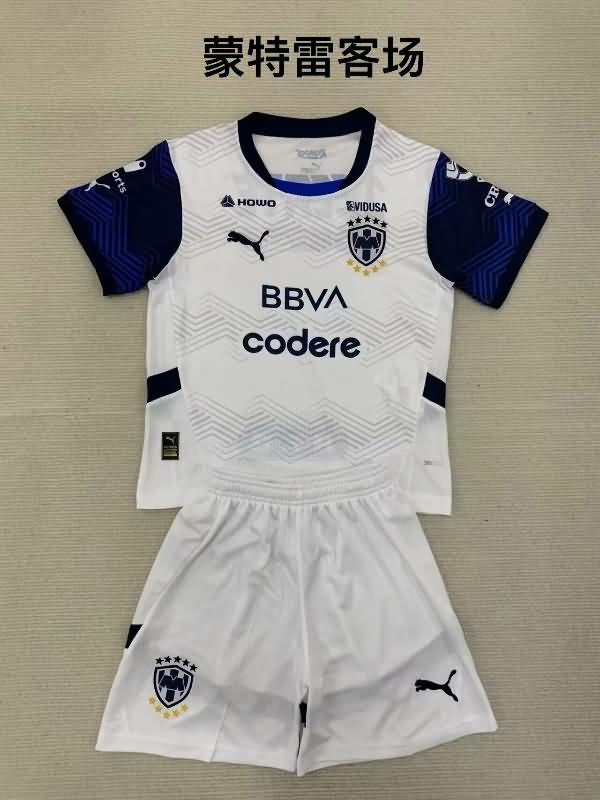 Monterrey 24/25 Kids Away Soccer Jersey And Shorts