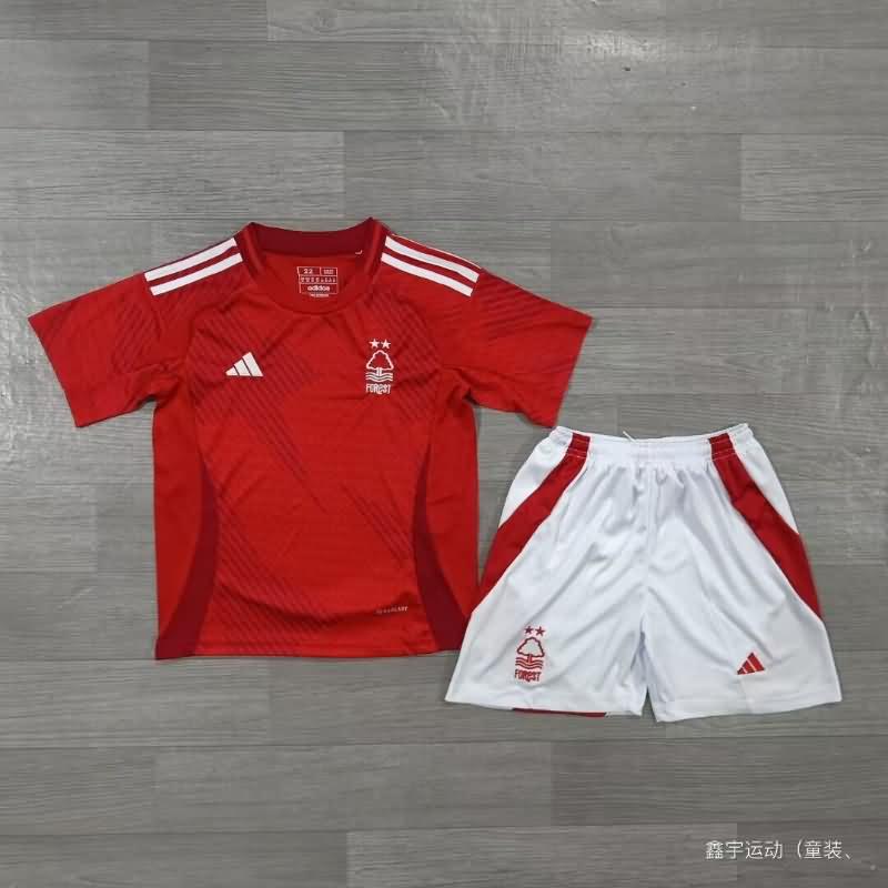 Nottingham Forest 24/25 Kids Home Soccer Jersey And Shorts