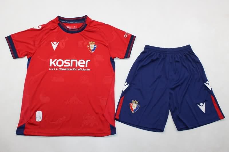 Osasuna 24/25 Kids Home Soccer Jersey And Shorts