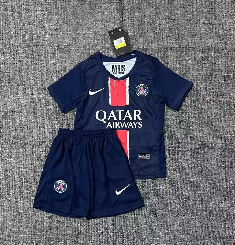 Paris St Germain 24/25 Kids Home Soccer Jersey And Shorts