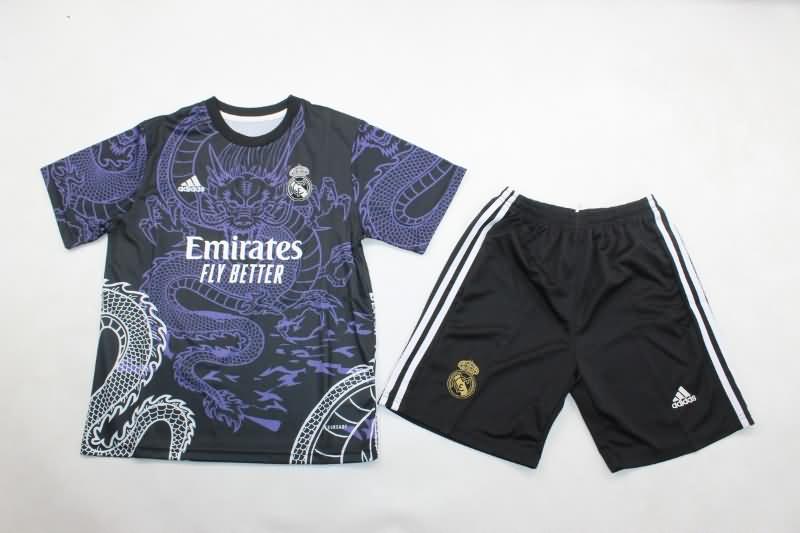 Real Madrid 24/25 Kids Special Soccer Jersey And Shorts 02