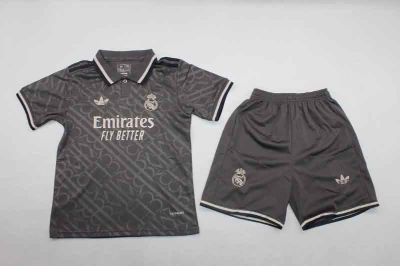 Real Madrid 24/25 Kids Third Soccer Jersey And Shorts Leaked