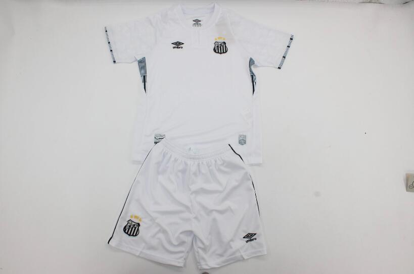 Santos 2024 Kids Home Soccer Jersey And Shorts