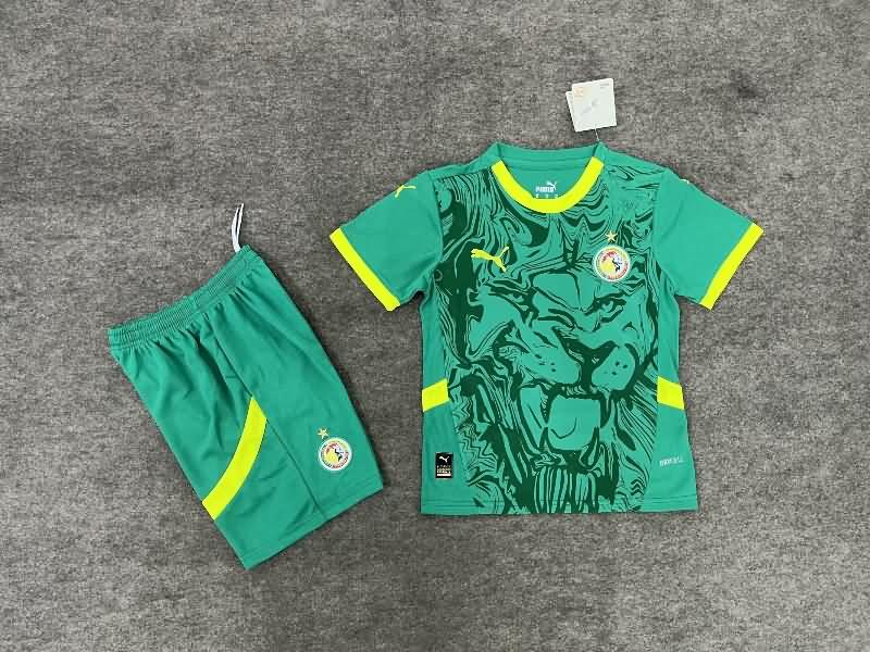 Senegal 2025 Kids Away Soccer Jersey And Shorts