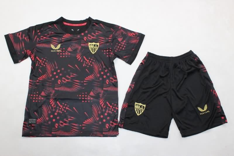 Sevilla 24/25 Kids Third Soccer Jersey And Shorts