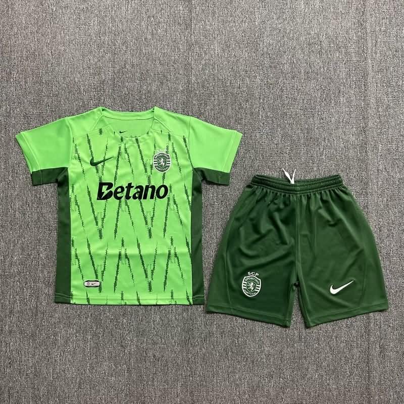 Sporting Lisbon 24/25 Kids Third Soccer Jersey And Shorts