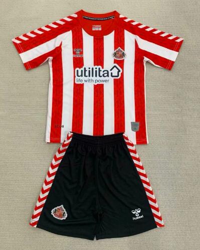 Sunderland 24/25 Kids Home Soccer Jersey And Shorts