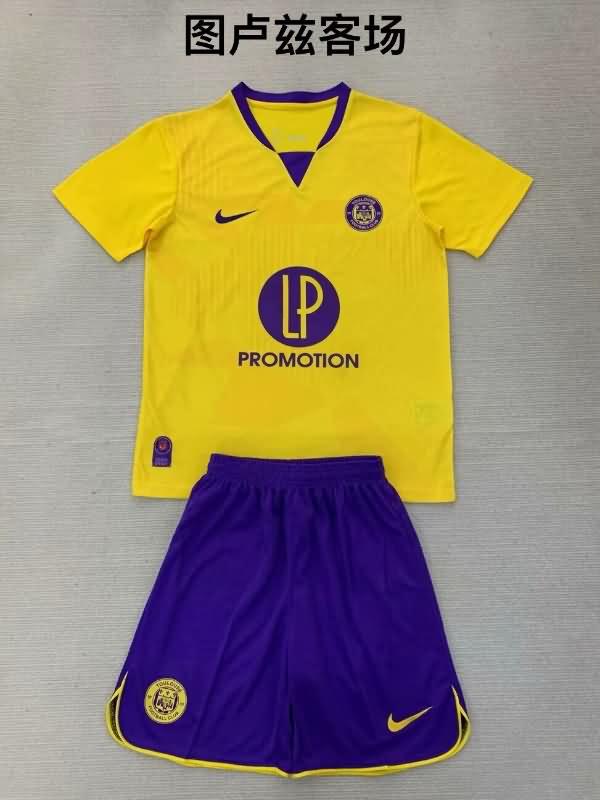 Toulouse 24/25 Kids Away Soccer Jersey And Shorts