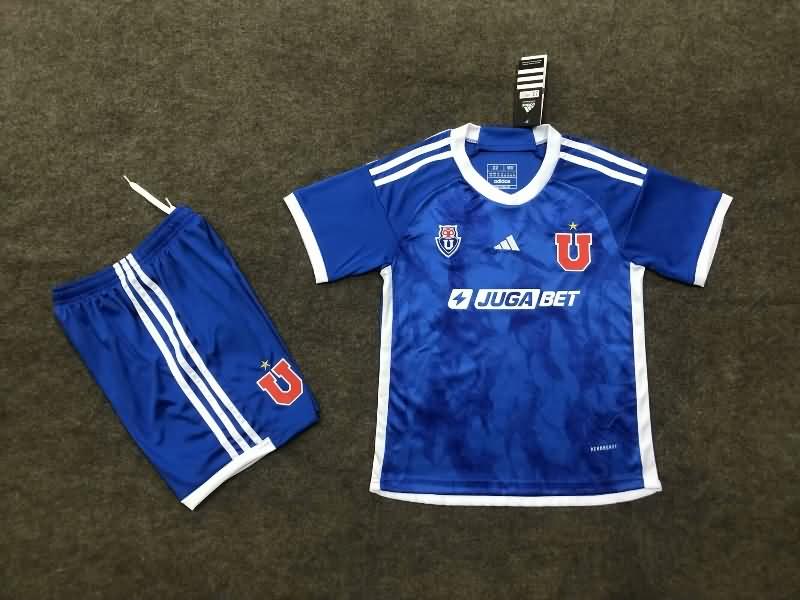 Universidad Chile 2024 Kids Home Soccer Jersey And Shorts