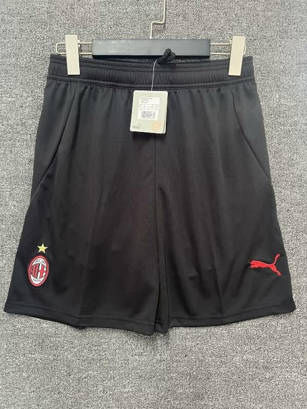 AAA(Thailand) AC Milan 24/25 Home Black Soccer Shorts