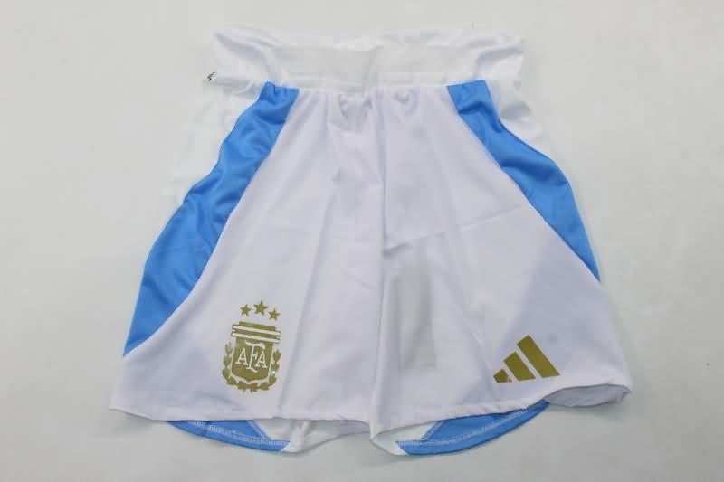 AAA(Thailand) Argentina 2024 Copa America Home Soccer Shorts (Player)