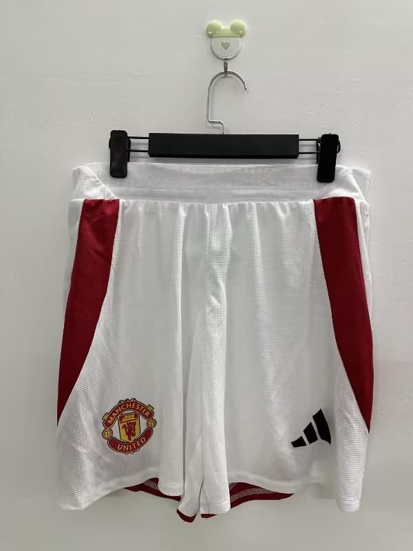 AAA(Thailand) Manchester United 24/25 Home Soccer Shorts (Player)