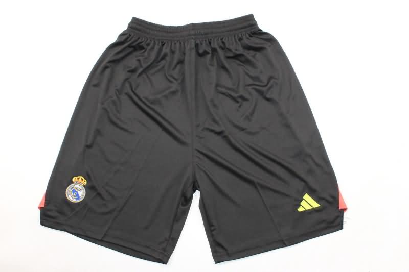 AAA(Thailand) Real Madrid 2024/25 Goalkeeper Black Soccer Shorts