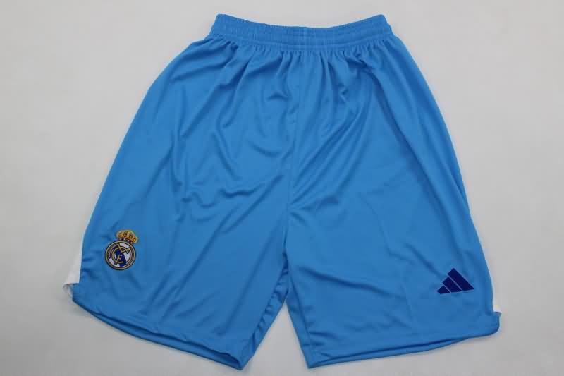 AAA(Thailand) Real Madrid 2024/25 Goalkeeper Blue Soccer Shorts