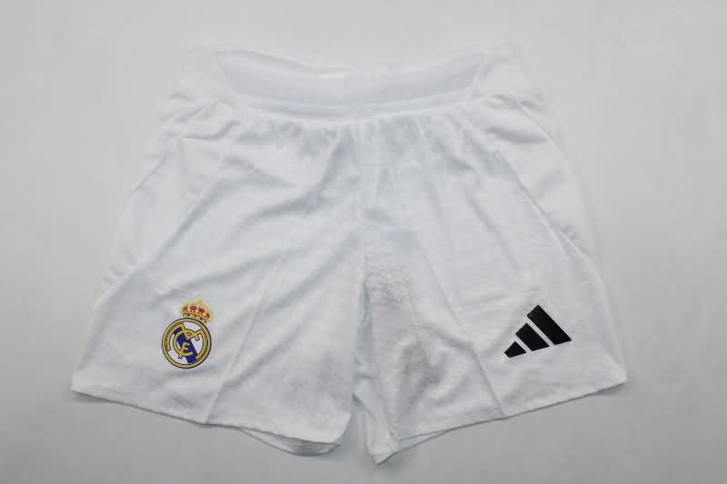 AAA(Thailand) Real Madrid 2024/25 Home Soccer Shorts (Player)