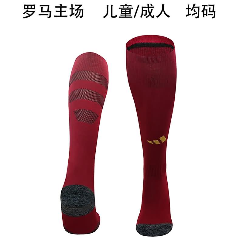 AAA(Thailand) AS Roma 24/25 Home Soccer Socks