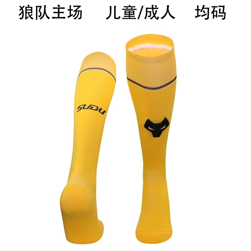 AAA(Thailand) Wolves 24/25 Home Soccer Socks