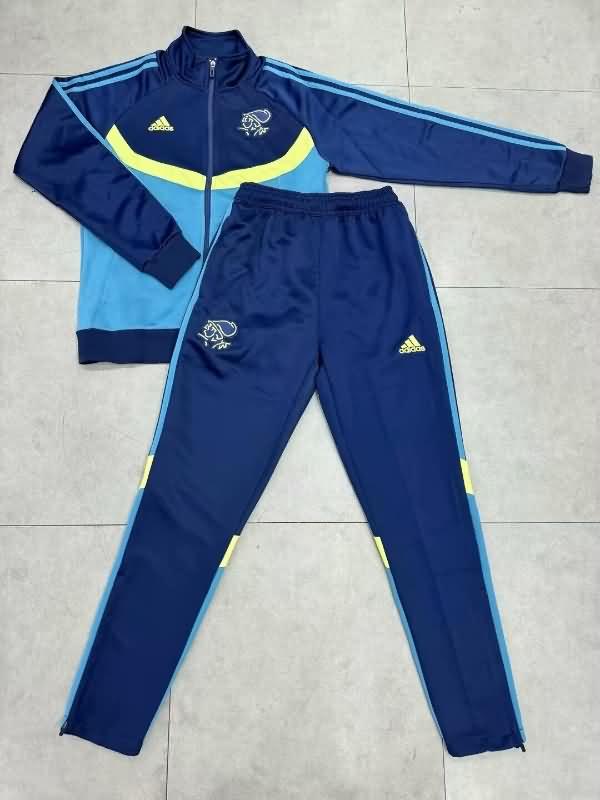 AAA(Thailand) Ajax 24/25 Blue Soccer Tracksuit 02