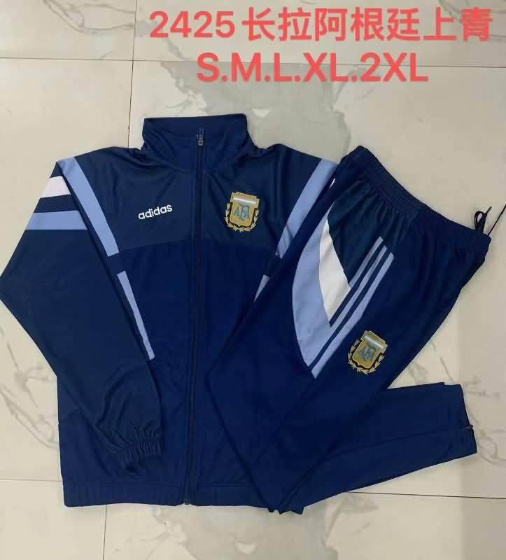 AAA(Thailand) Argentina 2024 Dark Blue Soccer Tracksuit