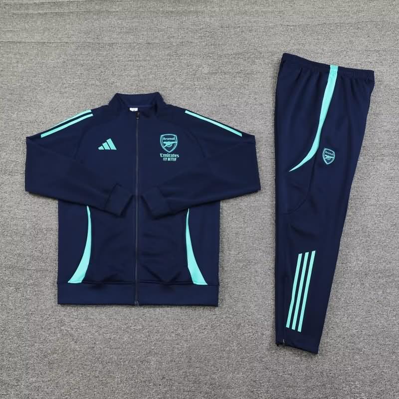 AAA(Thailand) Arsenal 24/25 Dark Blue Soccer Tracksuit 03