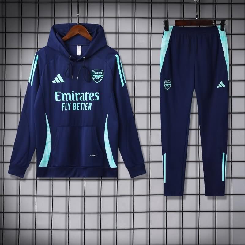 AAA(Thailand) Arsenal 24/25 Dark Blue Soccer Tracksuit 04