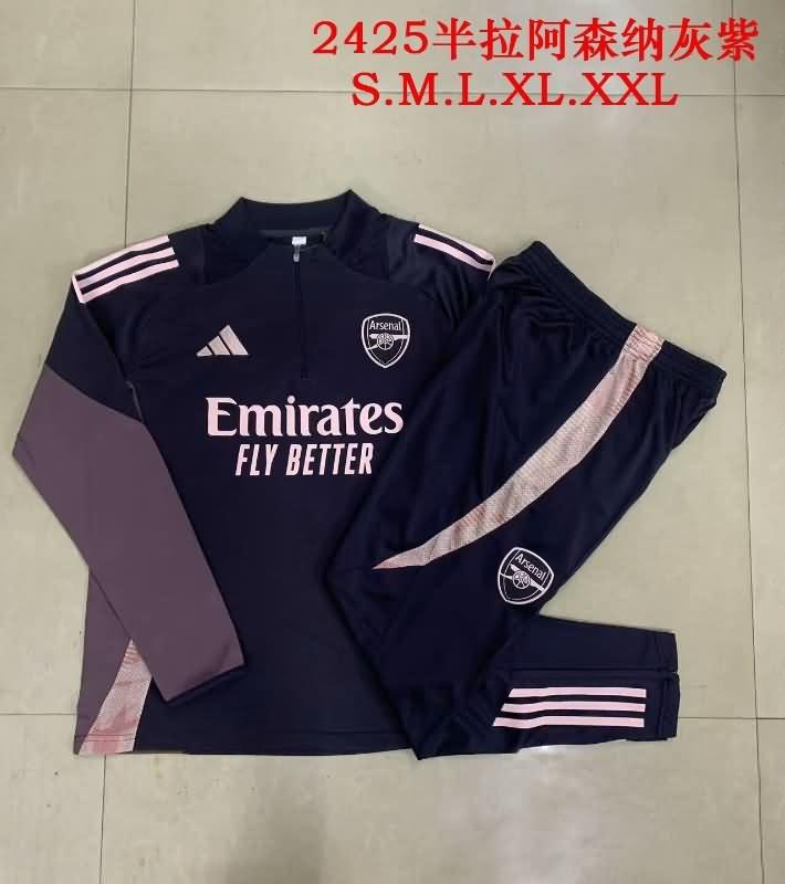 AAA(Thailand) Arsenal 24/25 Grey Soccer Tracksuit