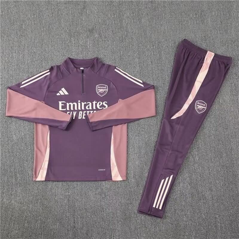 AAA(Thailand) Arsenal 24/25 Purples Soccer Tracksuit