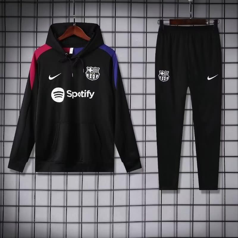 AAA(Thailand) Barcelona 24/25 Black Soccer Tracksuit 05