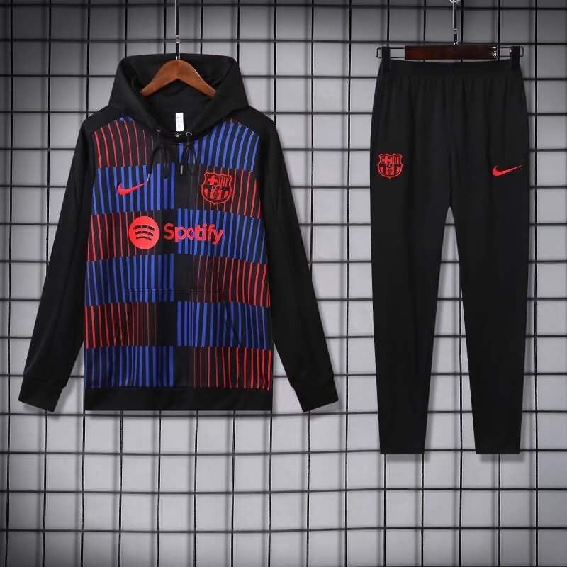 AAA(Thailand) Barcelona 24/25 Black Soccer Tracksuit 08