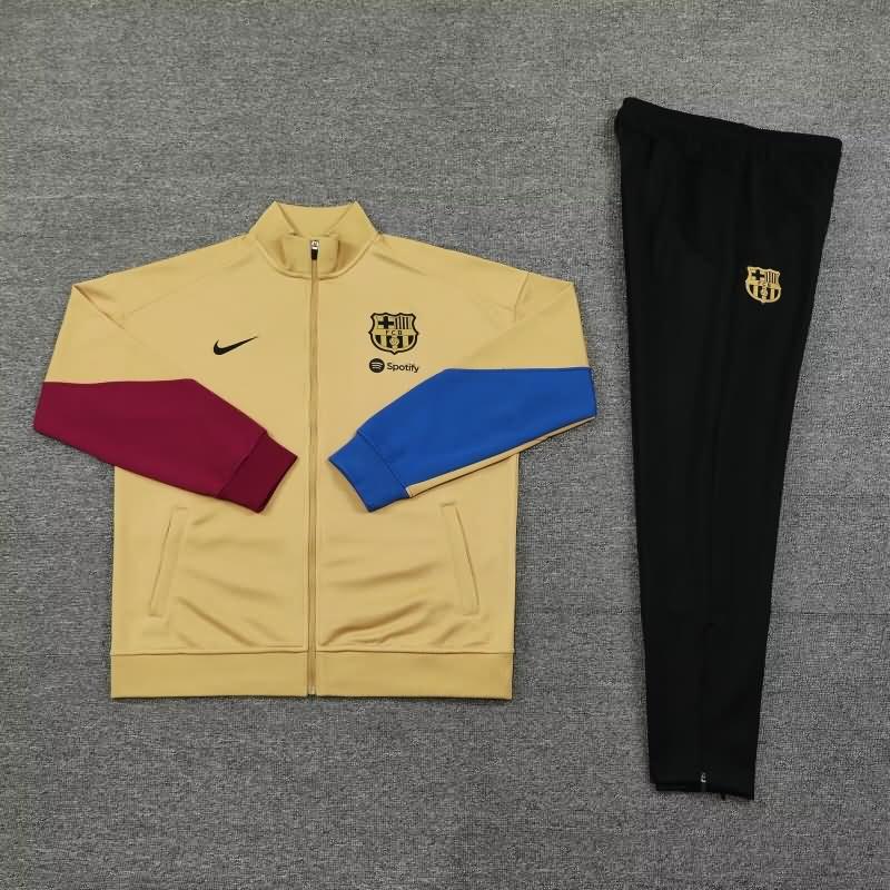 AAA(Thailand) Barcelona 24/25 Gold Soccer Tracksuit